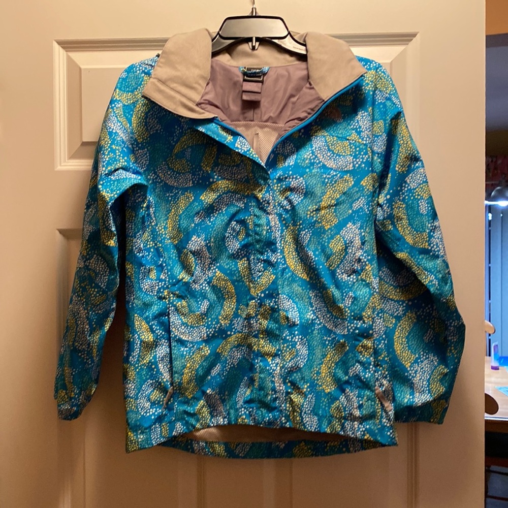The North Face Girls Size Large (14/16) Rain Jacket EUC